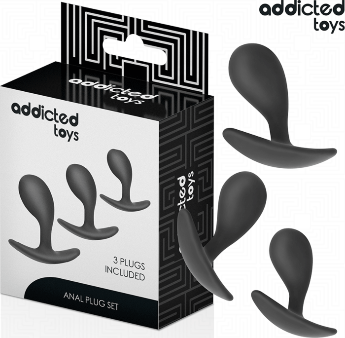 Anal Plug Set Addicted Toys Model 3 Gradual Sizes Anal Plug Set Addicted Toys Model 3 Gradual Sizes