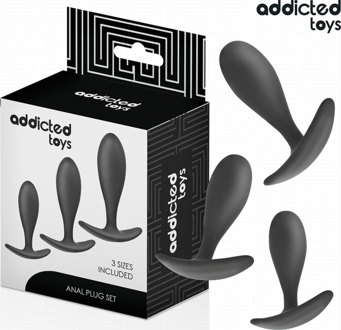 Anal Plug Set Addicted Toys Model 2 - Gradual Pleasure Anal Plug Set Addicted Toys Model 2 - Gradual Pleasure