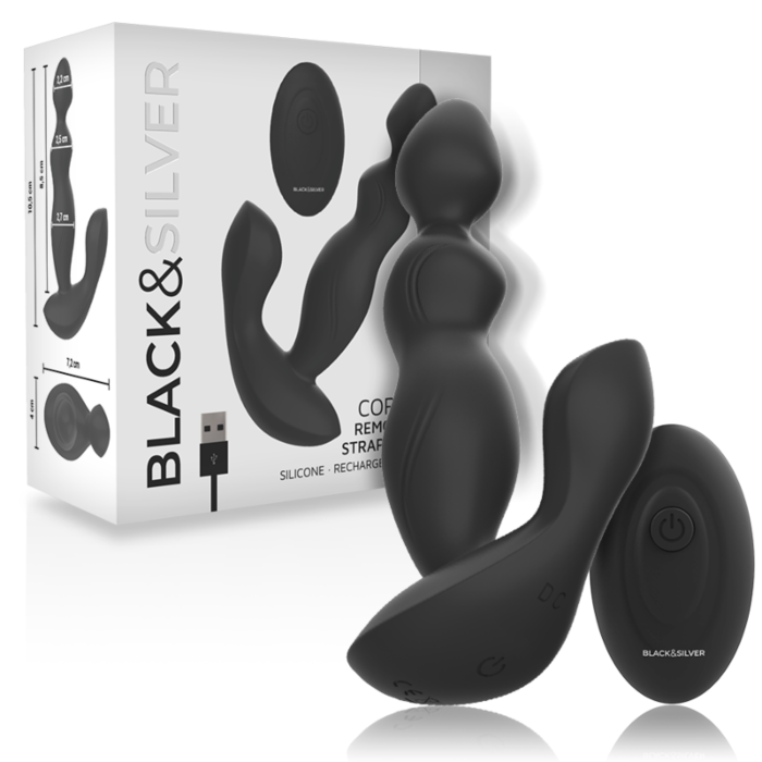 BLACK&SILVER Cora Anal Plug with Remote BLACK&SILVER Cora Anal Plug with Remote