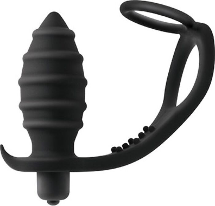 S Pleasures Throttle vibrating anal plug with rings