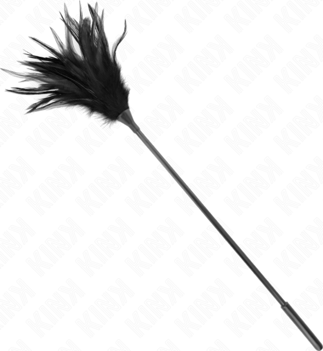KINK Multi Feather Tickler Black 45cm - Sensual Pleasure