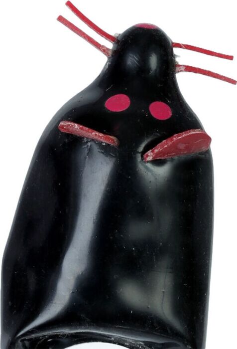 Decorative Condom Condomerie Black Mouse XL