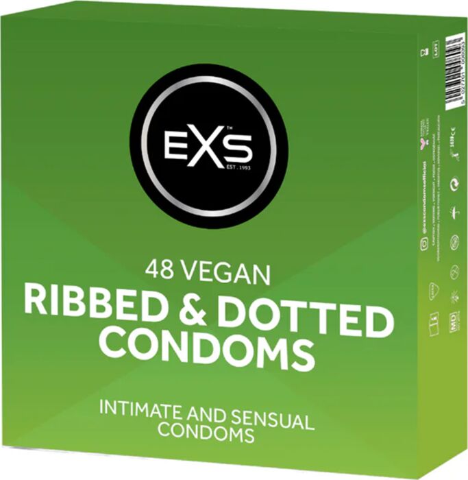 Exs Ribbed & Dotted Condoms — 48 Pack