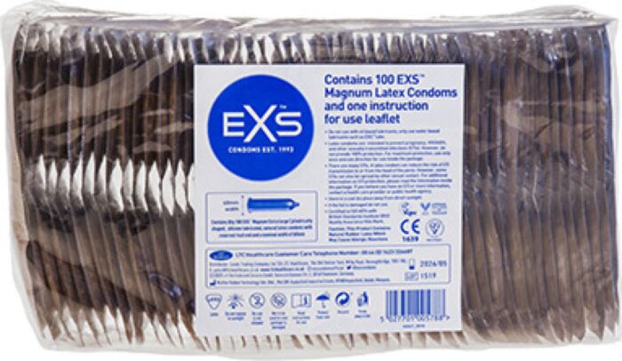 Exs Magnum Large Condoms — 60mm Roomy Fit