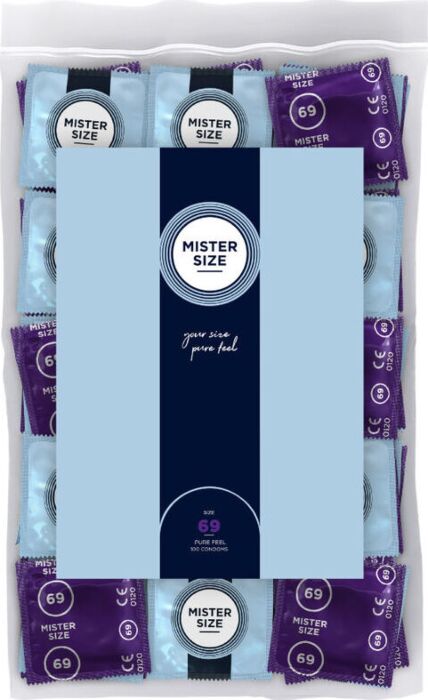 Condoms MISTER SIZE XXXL 69mm Perfect Fit Condoms MISTER SIZE XXXL 69mm Perfect Fit