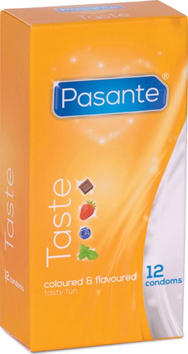 Flavoured Condoms Pasante 12 Pack - Tasty Variety