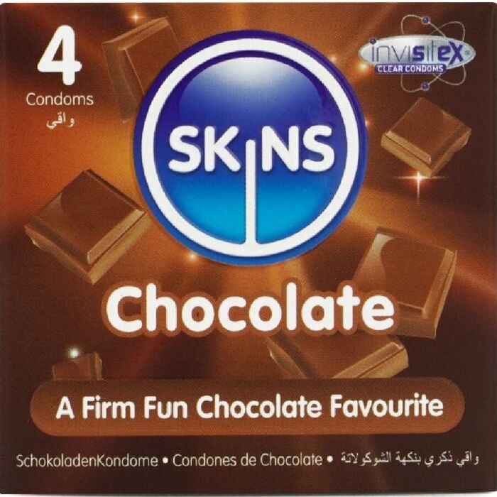 Condoms Skins Chocolate Pack 4 - Deliciously Fun