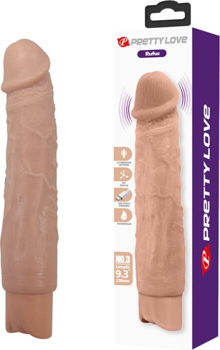 Realistic Vibrator Pretty Love Rufus with Powerful Vibrations