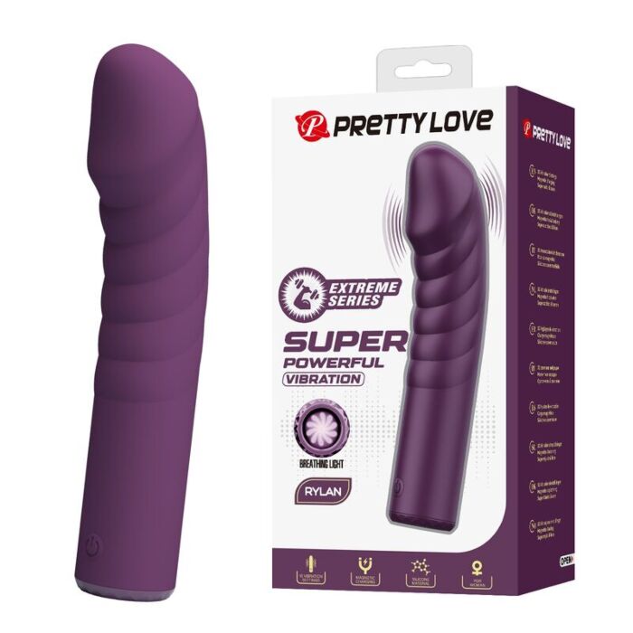 PRETTY LOVE - RYLAND RECHARGEABLE VIBRATOR 10 FUNCTIONS PURPLE PRETTY LOVE - RYLAND RECHARGEABLE VIBRATOR 10 FUNCTIONS PURPLE
