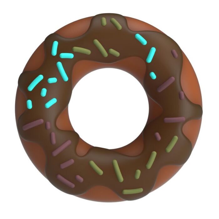 PRETTY LOVE - SUPER DONUT PENIS RING BROWN PRETTY LOVE - SUPER DONUT PENIS RING BROWN