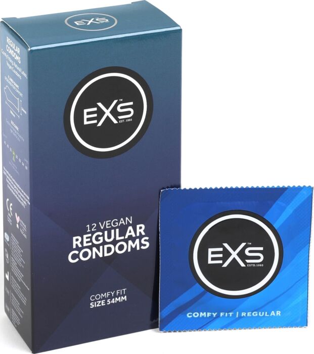Regular exs - colorless condoms -12 pack