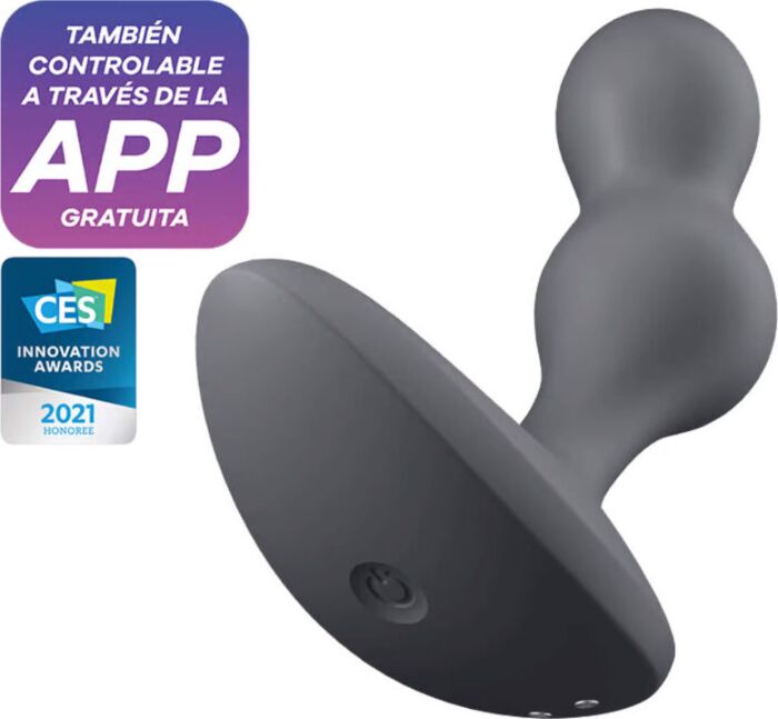 Satisfyer Deep Plug Vibrator Gray Satisfyer Deep Plug Vibrator Gray