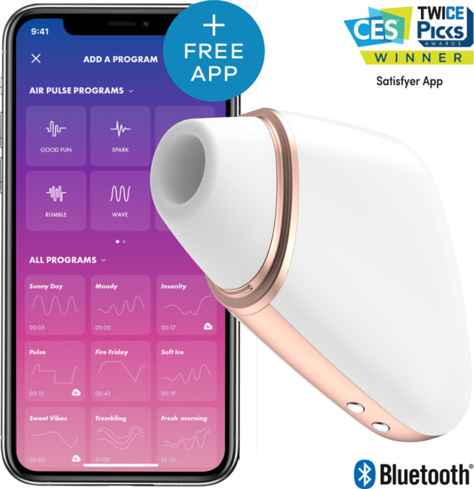 White Satisfyer Triangle