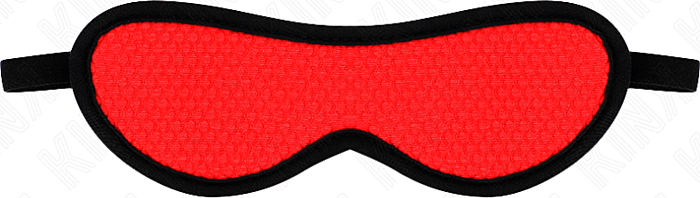 BDSM Mask KINK Red Crystal Covered Edge 20x7cm