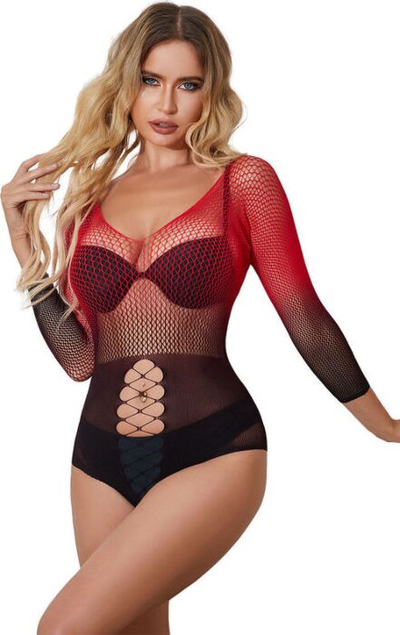 Sublime Dress Sublime 952259 Red & Black Mesh