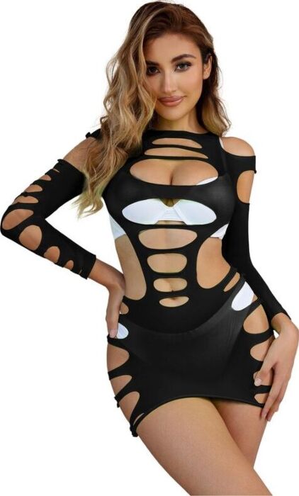 Mesh Body Sublime 952266 Long Sleeve Black