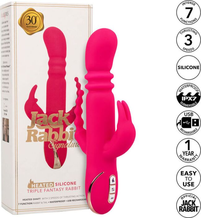 Vibrator CalExotics Jack Fantasy Heated Rabbit