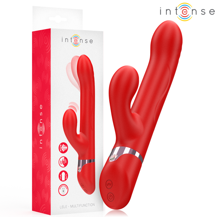 Vibrator Intense Fun Lele Rotating & Oscillating Red