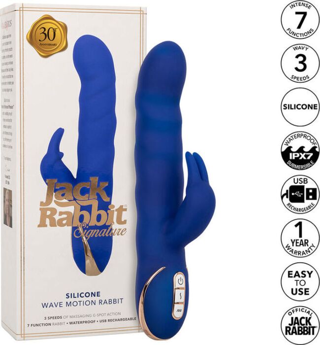 Rabbit Vibrator CalExotics Jack Blue Wave Motion