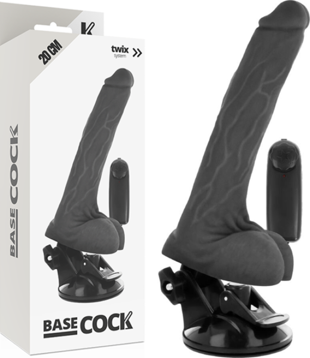 Realistic Vibrator BASECOCK Remote Control with Testicles