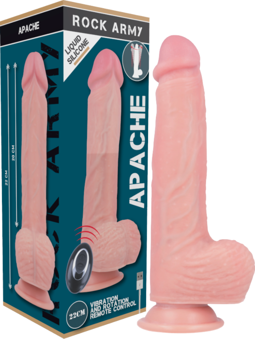 Rock Army Apache Realistic Vibrator with Remote Control