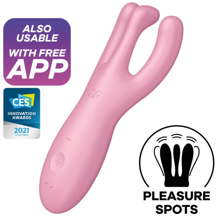 Vibrator Satisfyer Threesome 4 Pink App Control