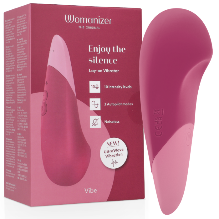 Lay-on Vibrator Womanizer Vibe Silent Pink Lay-on Vibrator Womanizer Vibe Silent Pink