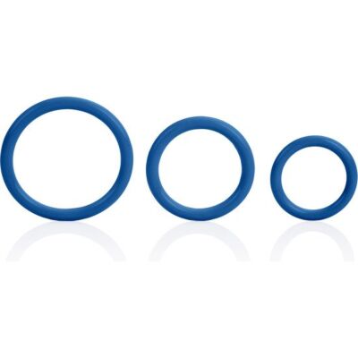 Blue Triple Waves of Pleasure Ring