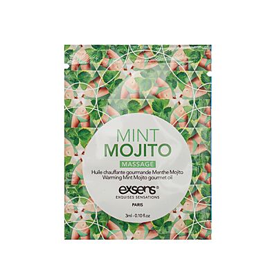 Warming Gourmet Massage Oil Mint Mojito Sachet 3 ml.