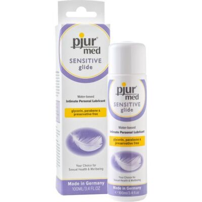 Pjur med sensitive glide water based intimate personal lubricant
