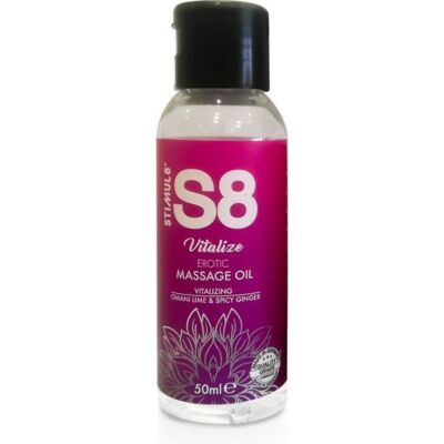 S8 massage oil omani lime & spicy ginger 50ml