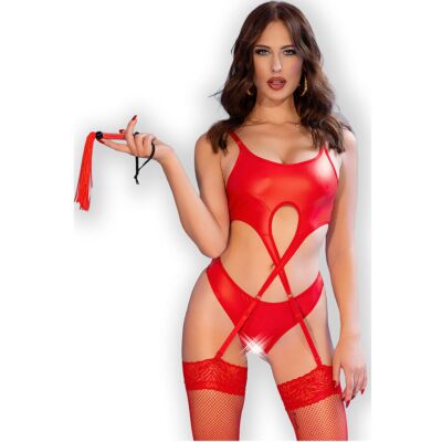 Crotchless Set Chilirose CR 4625 Red Elegance