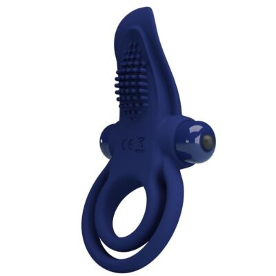 Vibrator Pretty Love Bronson Blue Double Ring