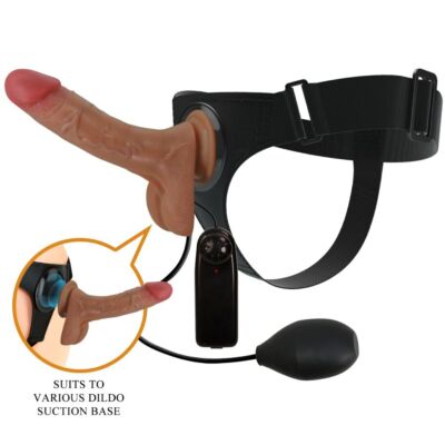 PRETTY LOVE Squirting & Vibrating Harness Dildo