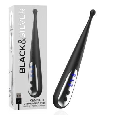Clitoral Vibrator Black&Silver Kenneth Powerful Vibe