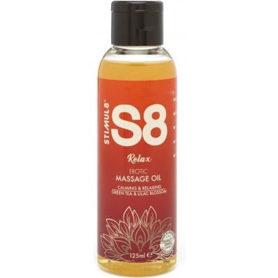 S8 massage oil green tea & lilac blossom 125ml