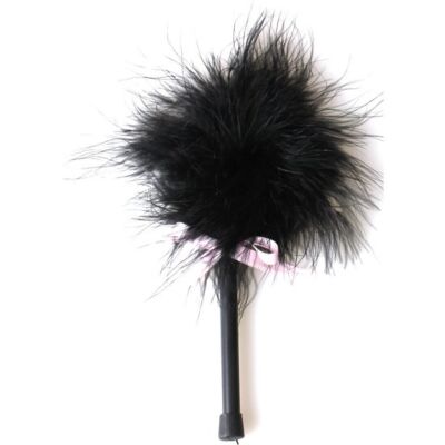 Secretplay black marabou duster