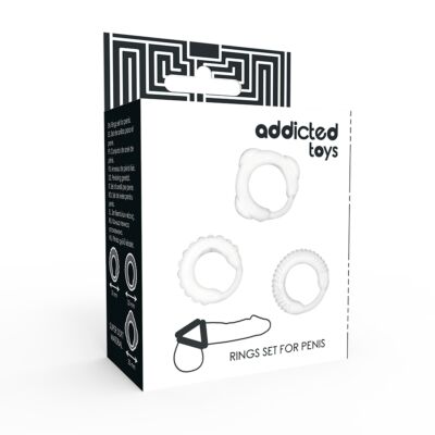 Addicted toys c-ring set clear