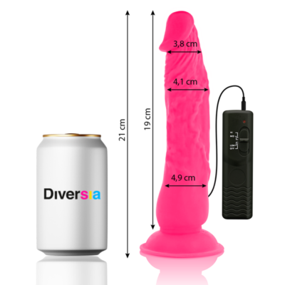 FlexiVibe - Vibrating Flex Dildo 21cm - Pink