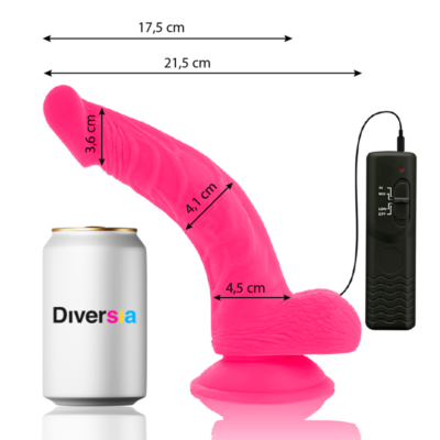 FlexiVibe - Flexible Vibrating Dildo 21.5 cm - Pink