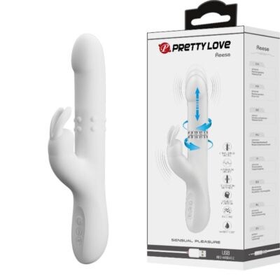 PrettyLove Reese Rotating Silver Vibrator