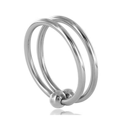 Double Glans Metal Hard Ring