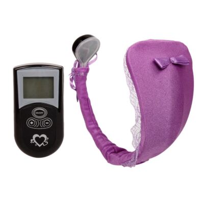 Vibrating Purple Remote-Control Thong