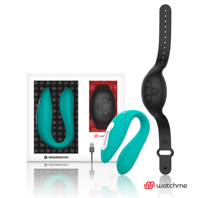 Watchme Dual Tech Aqua/Black Vibrator