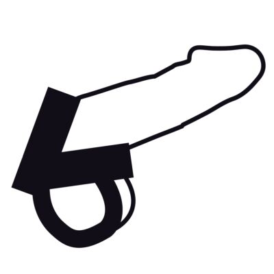 Darkness leather c/b strap h-piece divide