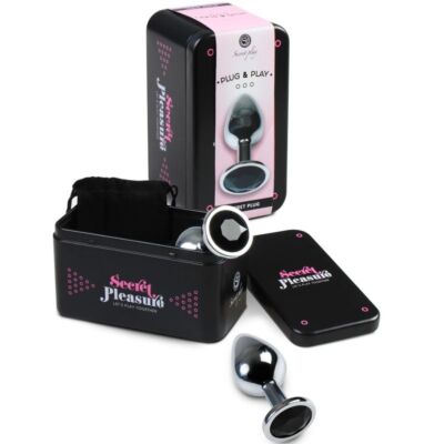 Metal Black Medium Anal Plug