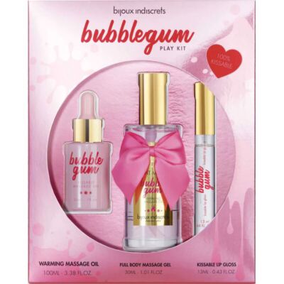 Bijoux - Indiscrets Bubblegum Play Kit with Oil, Gel & Lip Gloss