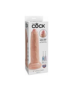 King cock realistic dildo uncut flesh 25 cm