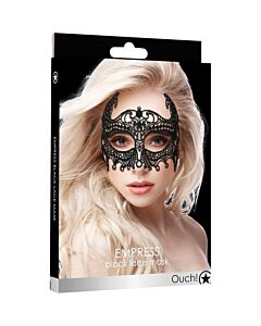 Empress black lace mask - black