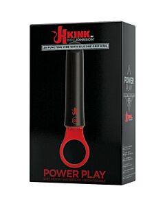 Power play with silicone grip ring - black
